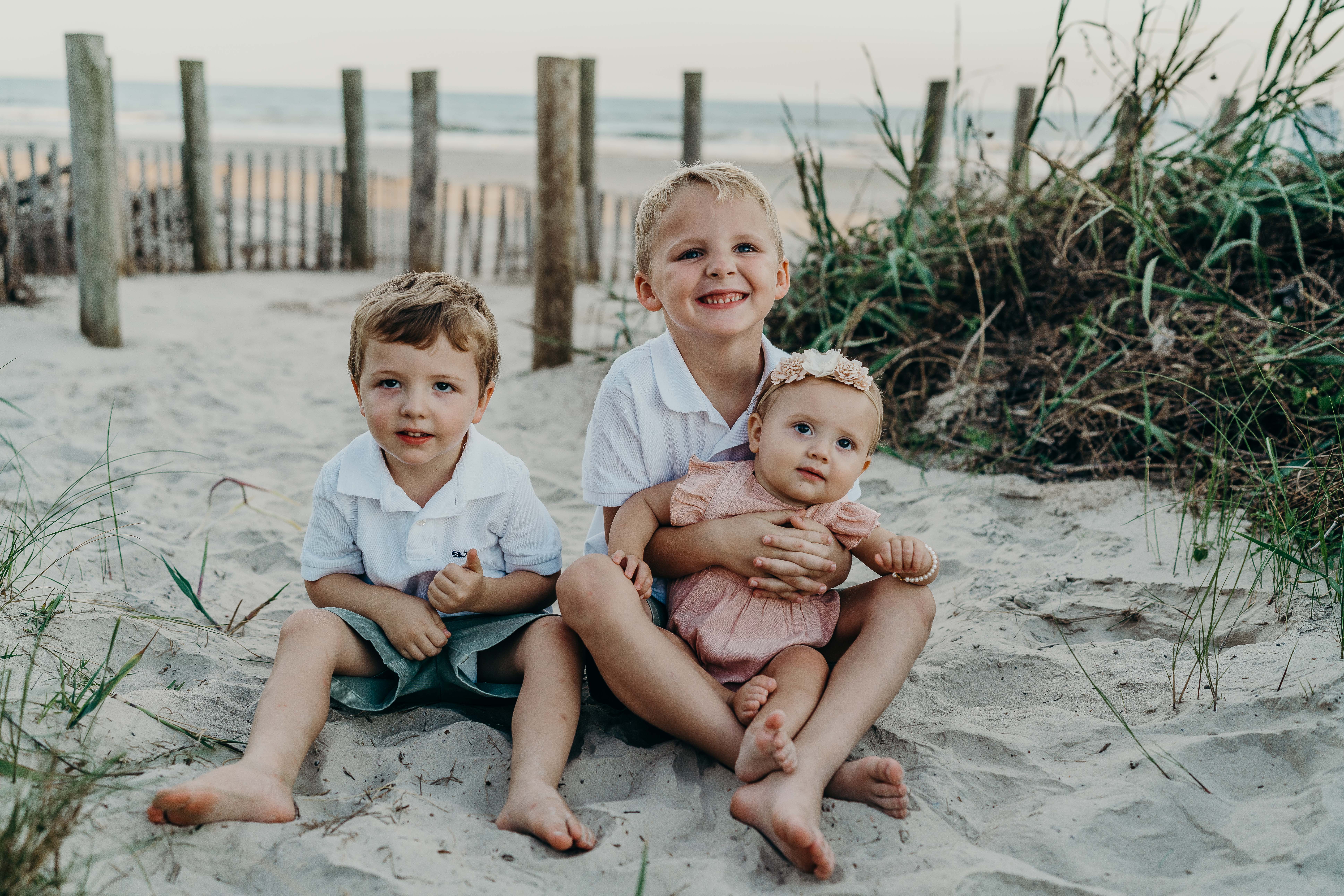 Children smiling together for Elm Ridge family dentistry